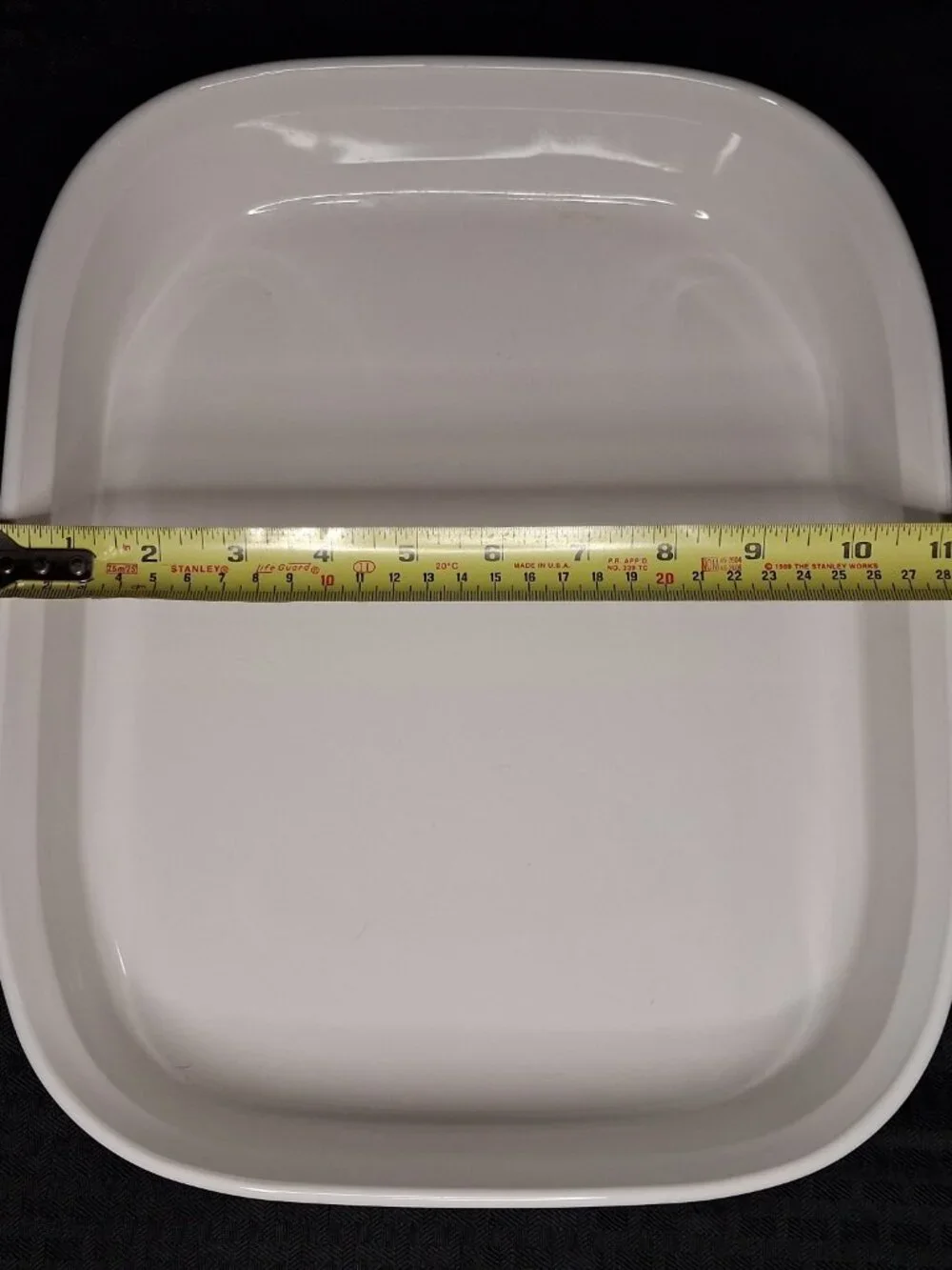 Vintage Large Corning French White F-21-B 4.5L Lasagna Casserole Pan